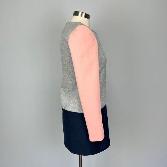 Sabine Womens Layne Colorblock Zip Front Jacket Gray Pink Blue size XS - Picture 5 of 13